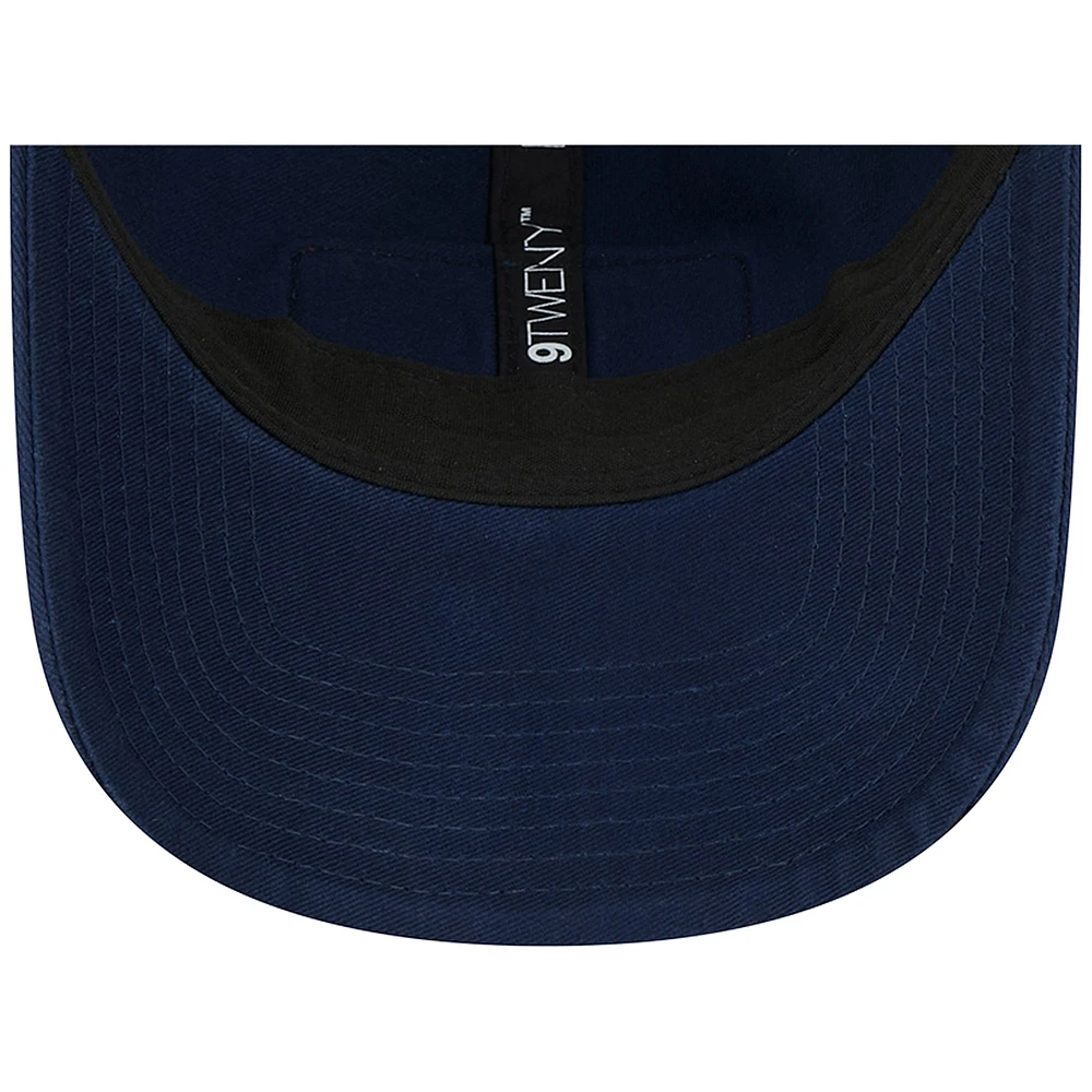 Casquette ajustable 9TWENTY Property Trucker des Patriots de la Nouvelle-Angleterre New Era pour homme, bleu marine