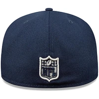 NWE PAT NAVY NFL CITRUS POP 59FIFTY HATMENHIC