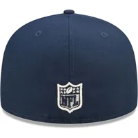 Men's New Era Navy England Patriots Super Bowl XXXVI Purple Pop Sweat 59FIFTY Fitted Hat