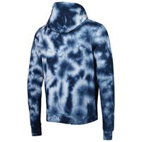 Men's New Era Navy England Patriots Team Tie-Dye Pullover Hoodie