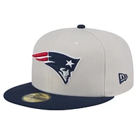 Casquette ajustée Stoney 59FIFTY des New England Patriots Era pour hommes