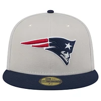 Casquette ajustée Stoney 59FIFTY des New England Patriots Era pour hommes