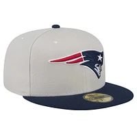 Casquette ajustée Stoney 59FIFTY des New England Patriots Era pour hommes