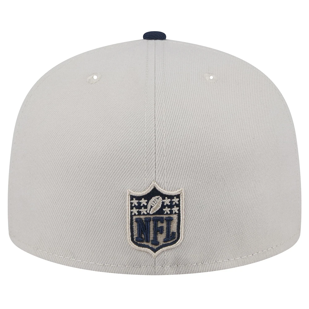 Casquette ajustée Stoney 59FIFTY des New England Patriots Era pour hommes