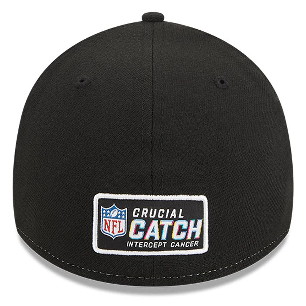 Men's New Era  Pink England Patriots 2023 NFL Crucial Catch 39THIRTY Flex Hat