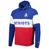 Lids New England Patriots Era Colorblock Throwback Pullover Hoodie