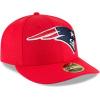 Men's New Era Red England Patriots Omaha Low Profile 59FIFTY Fitted Hat