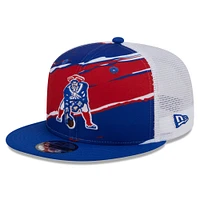 Casquette Snapback 9FIFTY Snapback Royal New England Patriots Historic Tear Trucker New Era pour homme