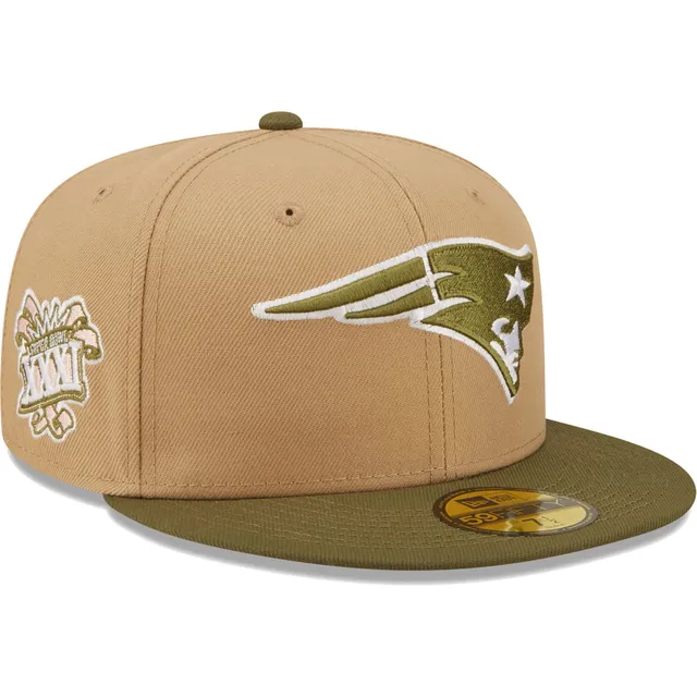 Men's New Era Olive/Brown Denver Broncos 2004 Pro Bowl Toasted