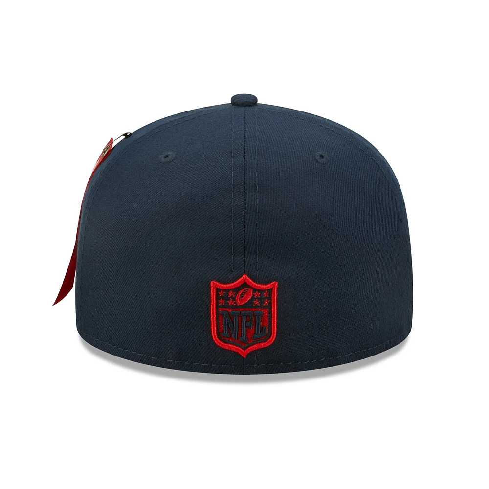 NWE PAT NAVY NFL ALPHA 59FIFTY HATMENHIC