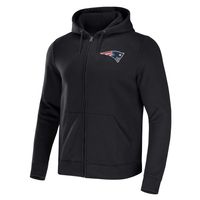 Men's NFL x Darius Rucker Collection by Fanatics Black New England Patriots Rocker Full-Zip Hoodie