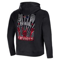 Men's NFL x Darius Rucker Collection by Fanatics Black New England Patriots Rocker Full-Zip Hoodie