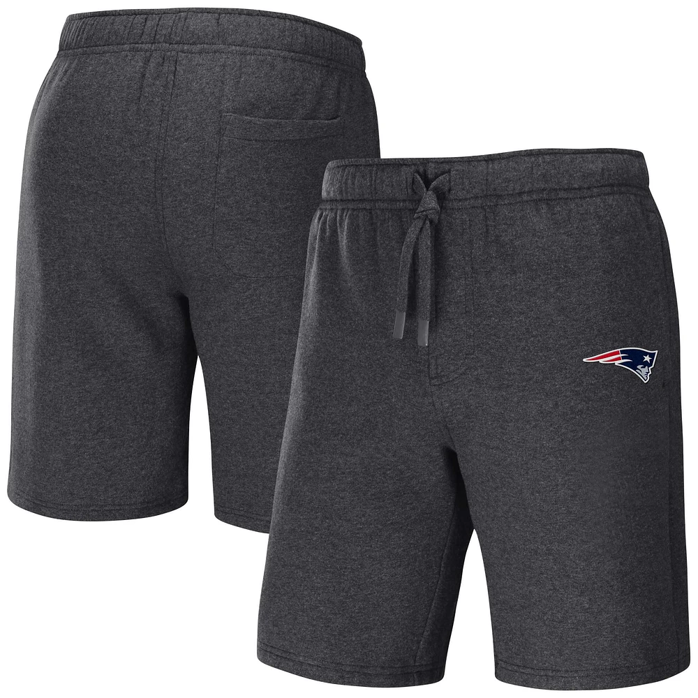 Men's NFL x Darius Rucker Collection by Fanatics Heather Charcoal New England Patriots Logo Shorts