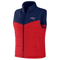 Men's NFL x Darius Rucker Collection by Fanatics Navy New England Patriots Colorblocked Full-Zip Vest