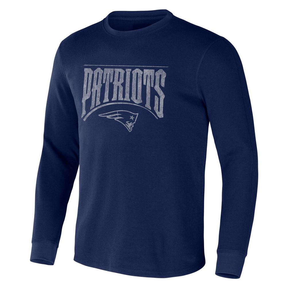 NFL Mens Large Gray New England Patriots Long Sleeve Shirt