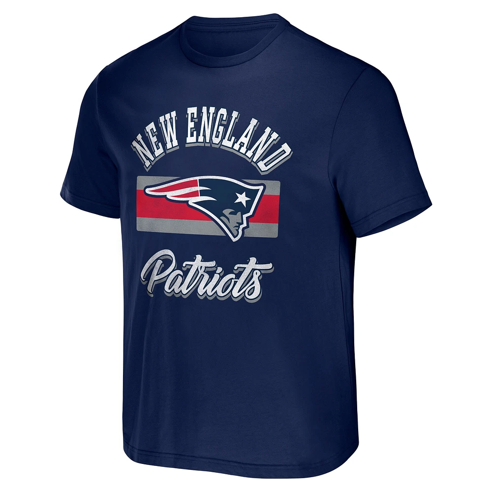 T-shirt à rayures bleu marine pour homme de la collection NFL x Darius Rucker Fanatics