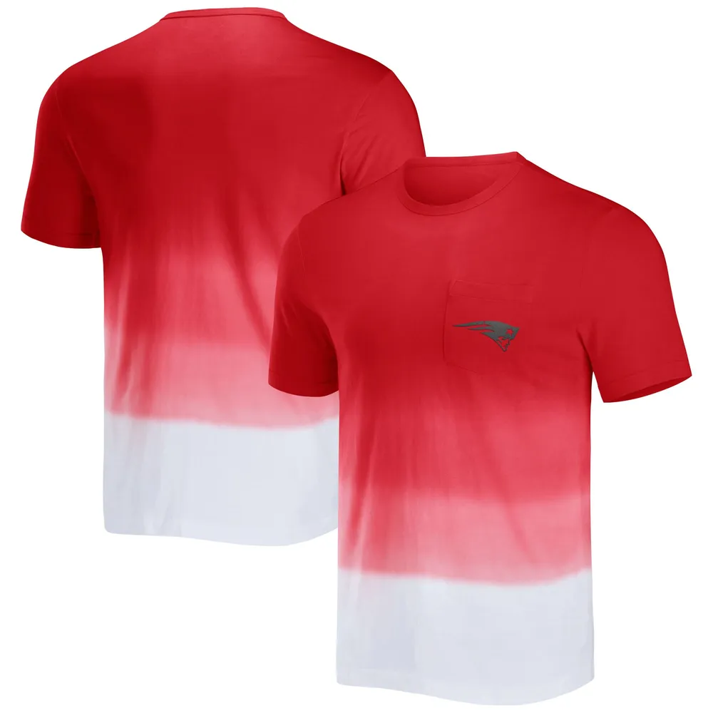 Lids New England Patriots NFL x Darius Rucker Collection by Fanatics Dip  Dye Pocket T-Shirt - Red/White