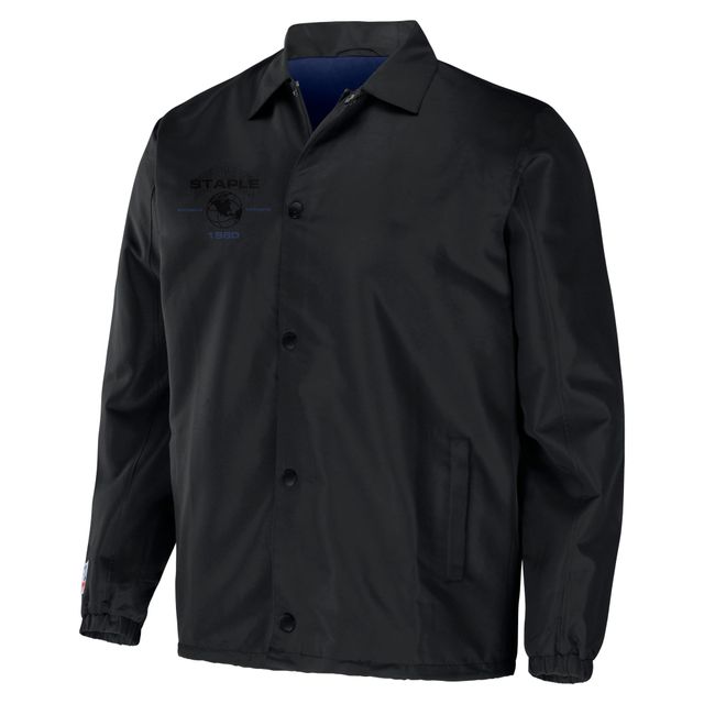 Veste d'entraîneur NFL x Staple Black New England Patriots pour homme