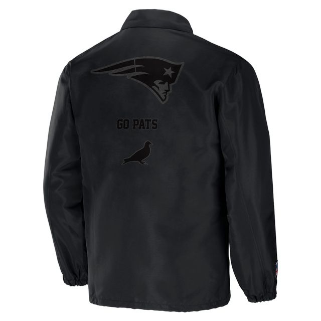 Veste d'entraîneur NFL x Staple Black New England Patriots pour homme