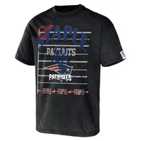 T-shirt noir délavé rétro NFL x Staple New England Patriots pour homme