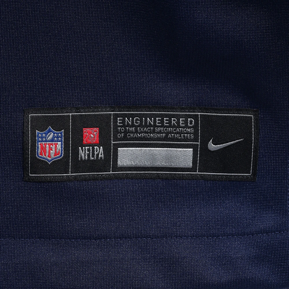 Maillot Nike Andrew Stueber pour homme, bleu marine, joueur de match des New England Patriots