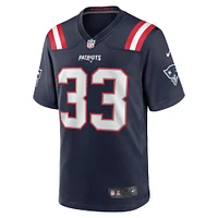 Maillot de match l'équipe Nike Anfernee Jennings pour hommes, bleu marine, New England Patriots