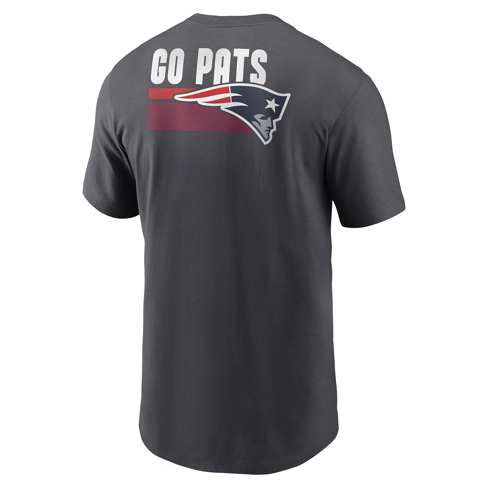 Men's Nike Anthracite New England Patriots Blitz Essential T-Shirt