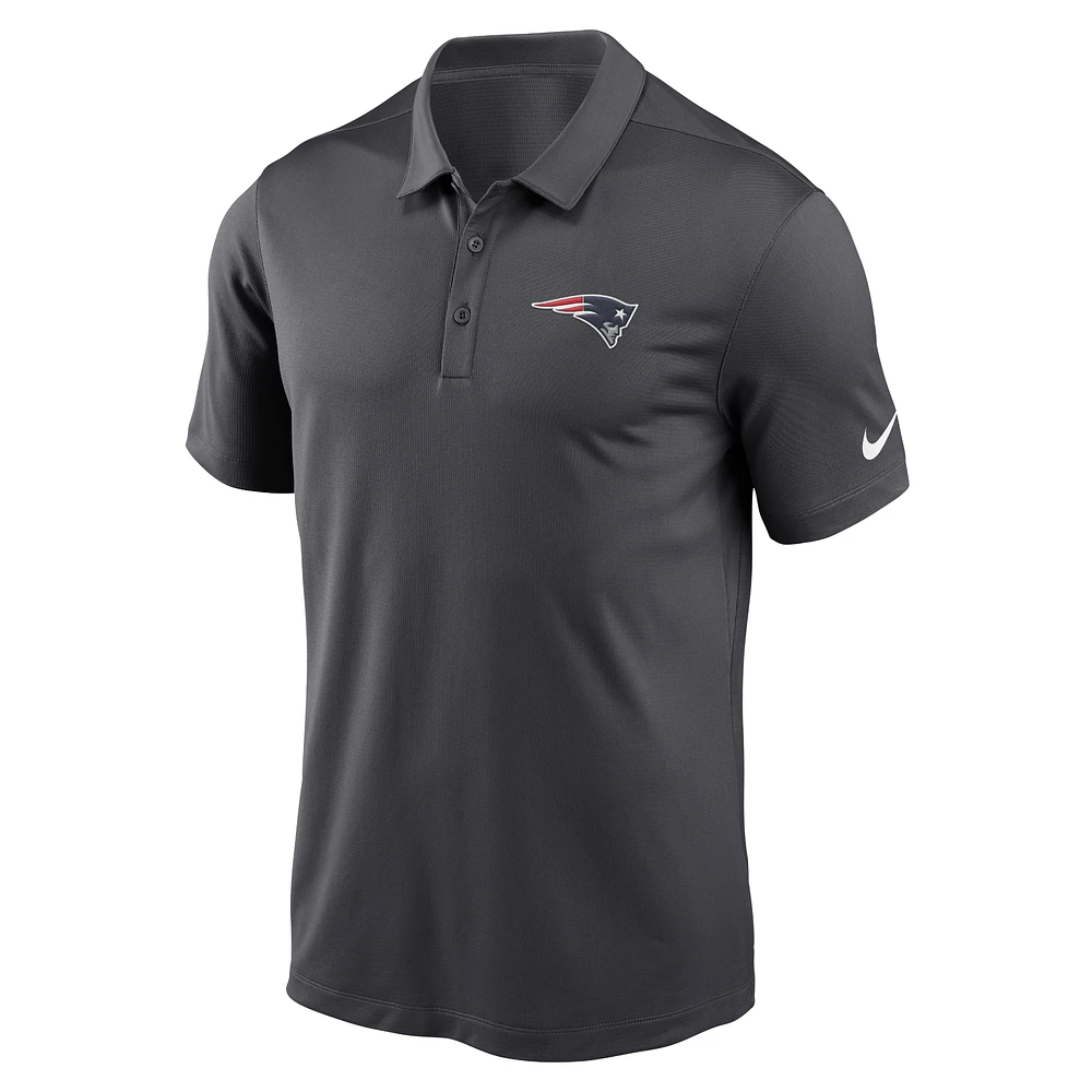 Polo Nike Anthracite New England Patriots Franchise Performance pour homme