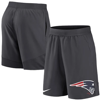 Short Performance Extensible New England Patriots Nike Anthracite pour Homme