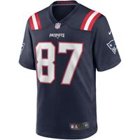 Men's Nike Ben Coates Navy New England Patriots Game Retired Player Jersey