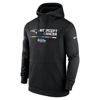 Men's Nike Black New England Patriots 2022 NFL Crucial Catch - Therma Performance Pullover Hoodie