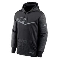 Men's Nike Black New England Patriots RFLCTV Chevron - Performance Pullover Hoodie