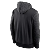 Men's Nike Black New England Patriots RFLCTV Chevron - Performance Pullover Hoodie