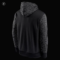 Men's Nike Black New England Patriots RFLCTV Chevron - Performance Pullover Hoodie