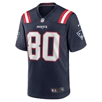 Men's Nike Braylon Sanders  Navy New England Patriots Game Jersey