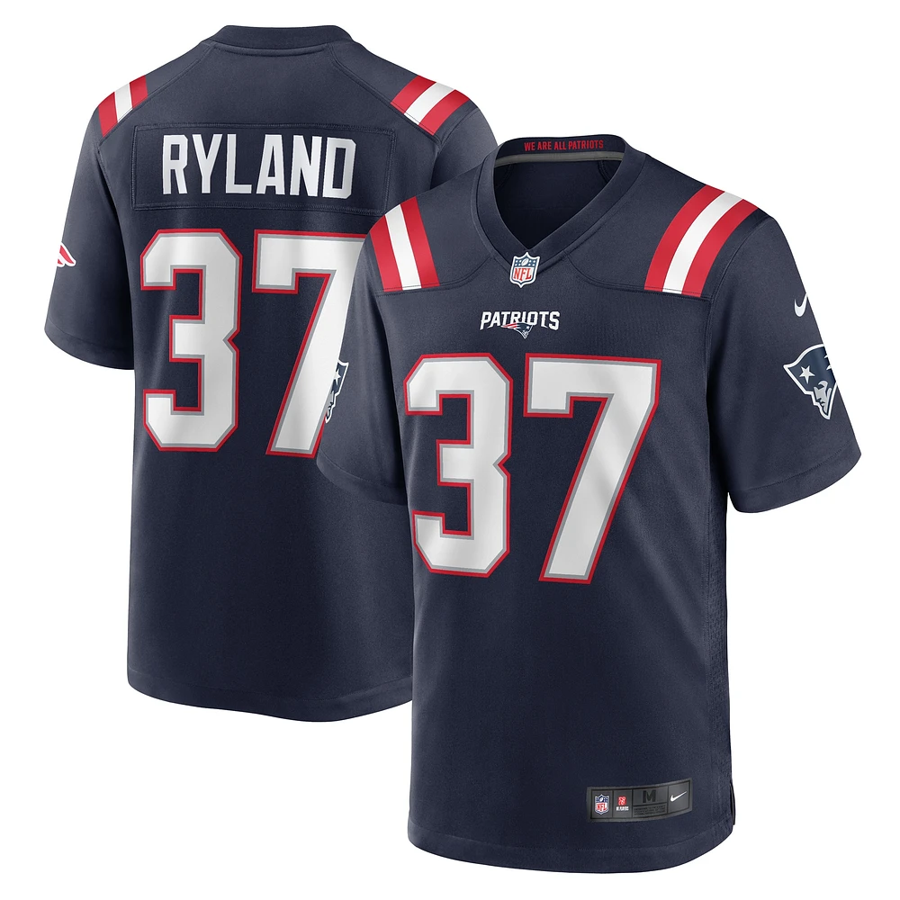 Maillot de match l'équipe des New England Patriots Nike Chad Ryland pour homme, bleu marine