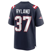 Maillot de match l'équipe des New England Patriots Nike Chad Ryland pour homme, bleu marine