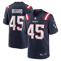 Maillot de joueur des New England Patriots Nike Chris Board bleu marine pour homme