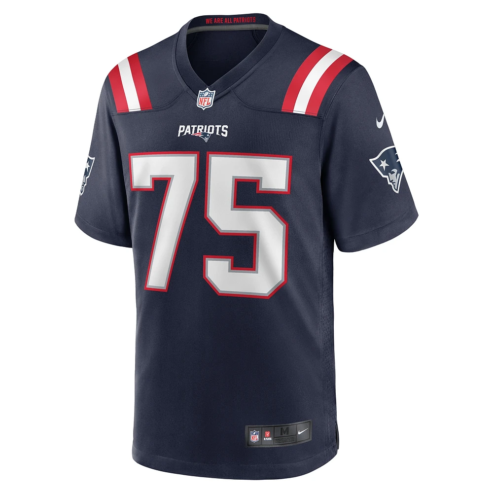 Maillot de joueur à domicile des New England Patriots Nike Conor McDermott pour homme, bleu marine