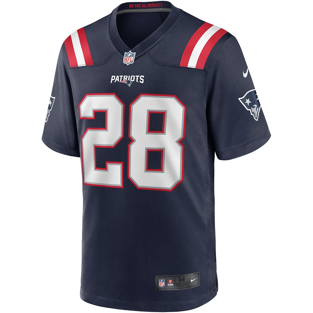 Men's Nike Curtis Martin Navy New England Patriots Game Retired Player Jersey