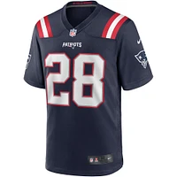 Men's Nike Curtis Martin Navy New England Patriots Game Retired Player Jersey