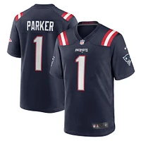 Maillot de match Nike DeVante Parker pour hommes, bleu marine, New England Patriots