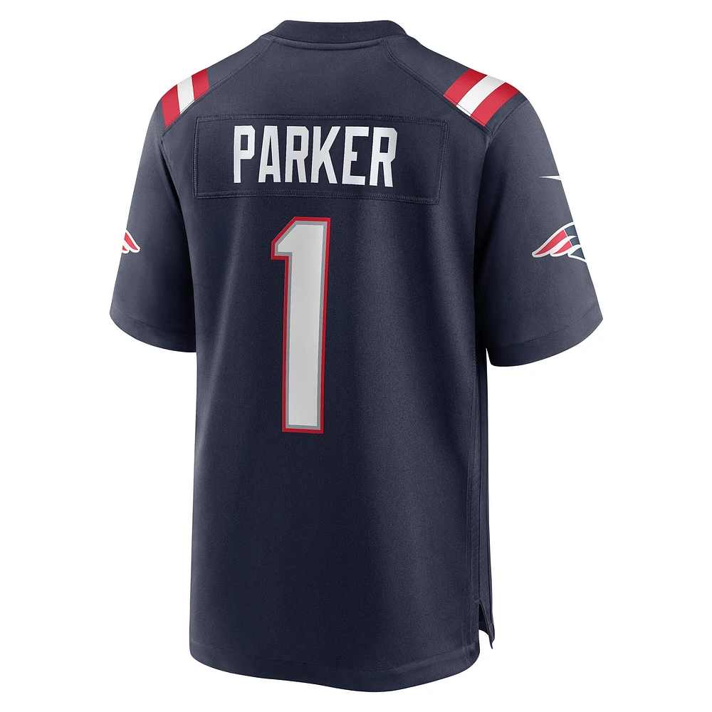 Maillot de match Nike DeVante Parker pour hommes, bleu marine, New England Patriots