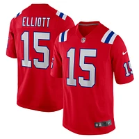 Maillot Nike Ezekiel Elliott rouge pour homme des New England Patriots