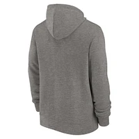 Men's Nike Heather Charcoal New England Patriots Historic Lifestyle Full-Zip Hoodie