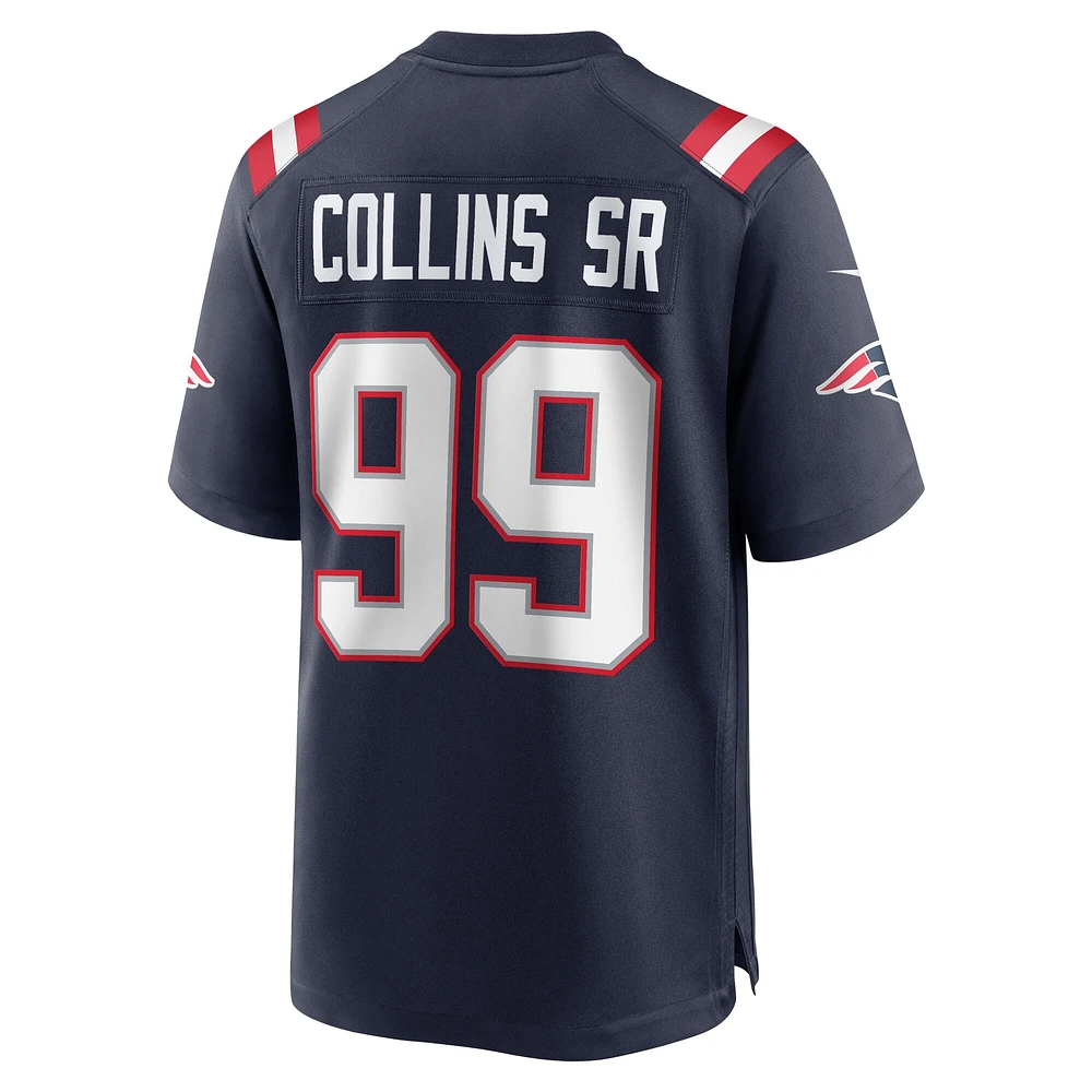 Maillot de joueur Nike Jamie Collins Sr. Navy Patriots la Nouvelle-Angleterre à domicile pour homme