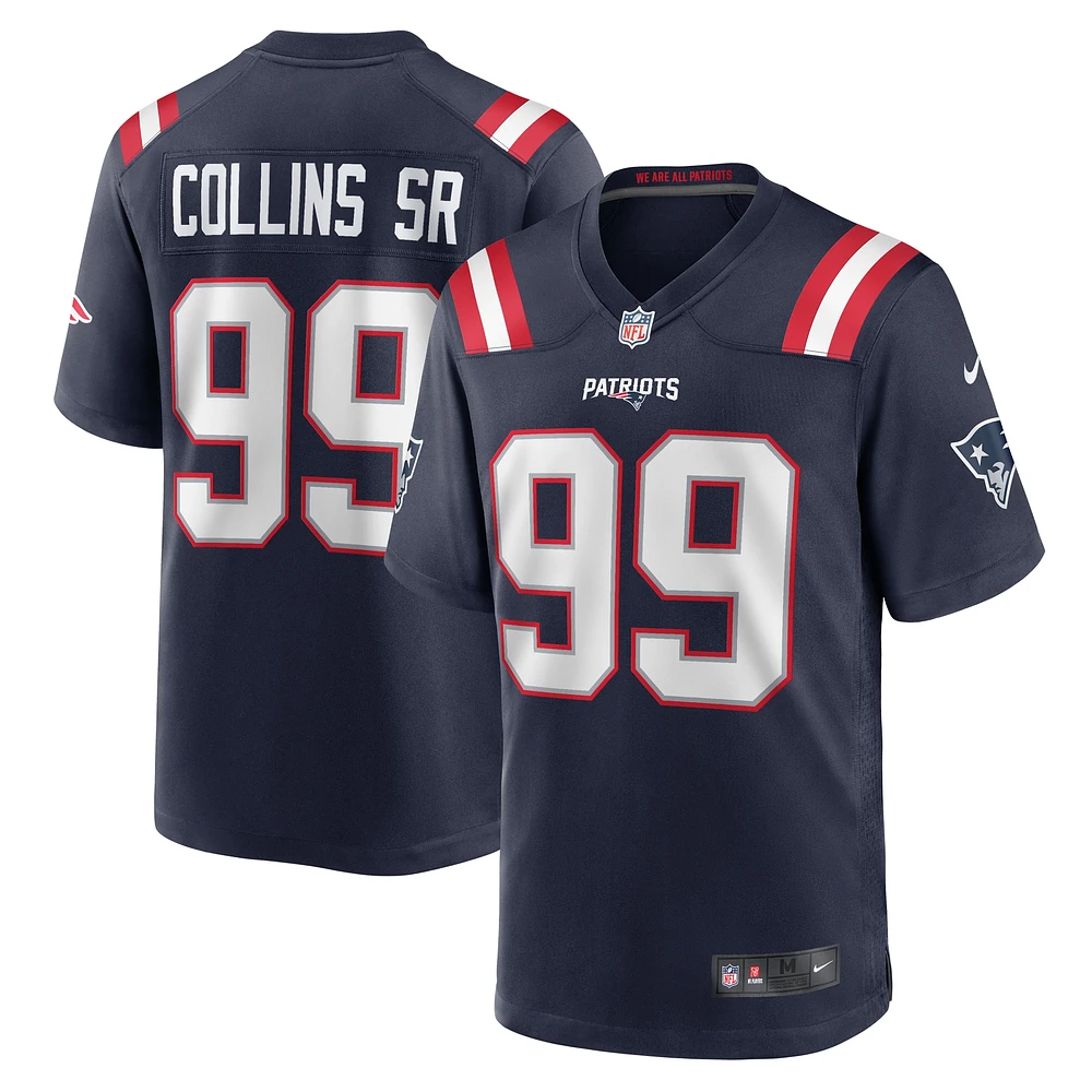 Maillot de joueur Nike Jamie Collins Sr. Navy Patriots la Nouvelle-Angleterre à domicile pour homme