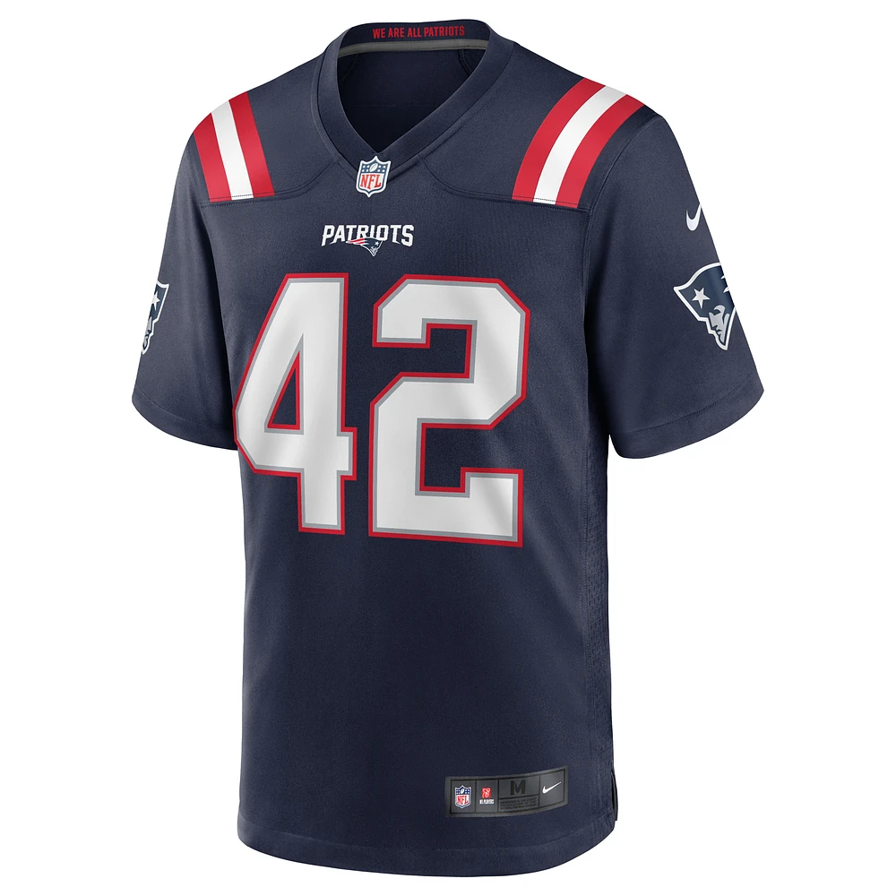 Nike J.J. pour hommes Maillot de match l'équipe des New England Patriots Taylor Navy