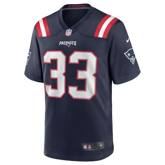 Maillot de match Nike Joejuan Williams pour hommes, bleu marine, New England Patriots