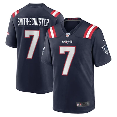 Maillot de joueur des New England Patriots Nike JuJu Smith-Schuster pour homme, bleu marine